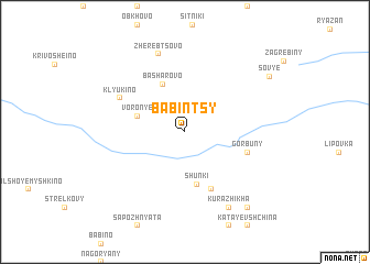 map of Babintsy