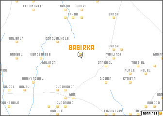 map of Babirka