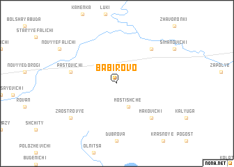 map of Babirovo