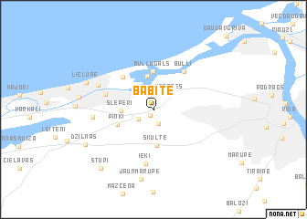 map of Babīte