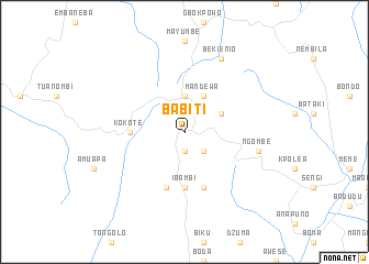 map of Babiti