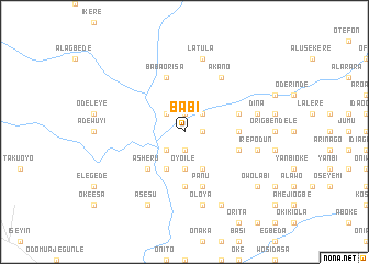 map of Babi