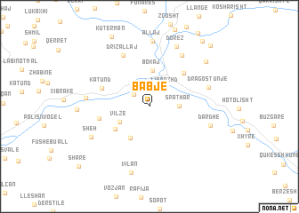 map of Babje