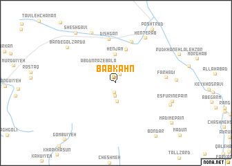 map of Bāb Kahn