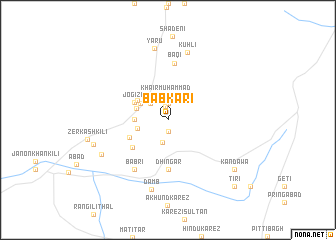 map of Bābkāri