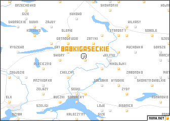 map of Babki Gąseckie