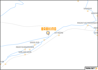 map of Babkino