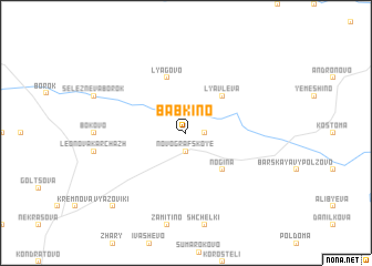 map of Babkino