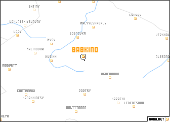 map of Babkino