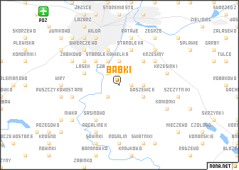 map of Babki