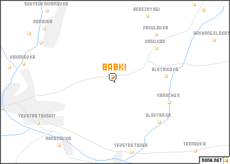 map of Babki