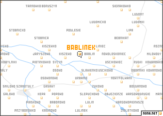 map of Bąblinek