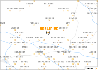 map of Bąbliniec