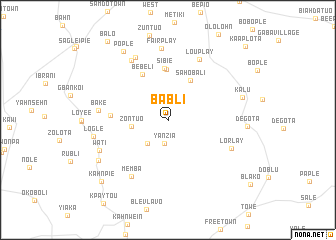 map of Babli