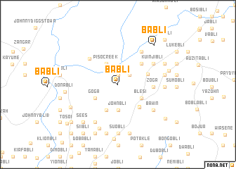 map of Babli