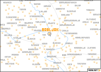 map of Babljak