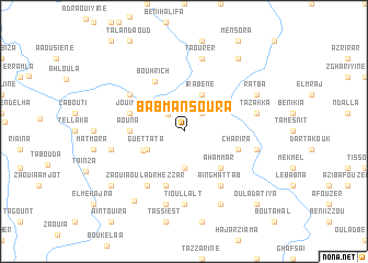 map of Bab Mansoura