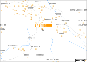 map of Bāb Mīshān