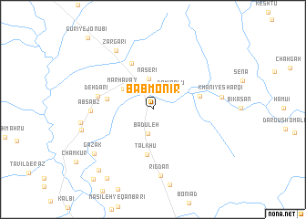 map of Bāb Monīr