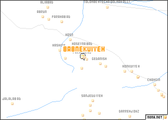 map of Bābnekū\