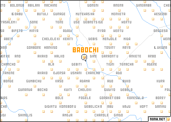map of Babochī