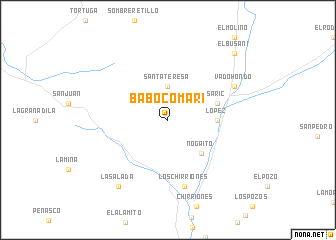 map of Babocomari