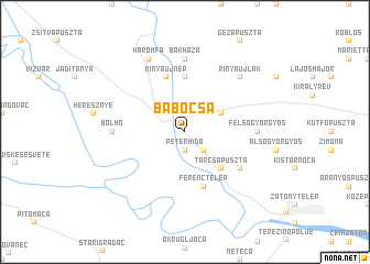 map of Babócsa