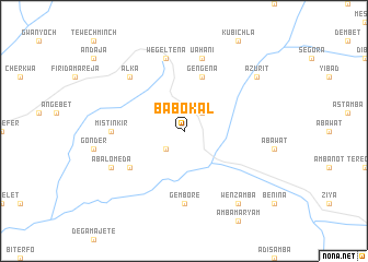 map of Babokʼal