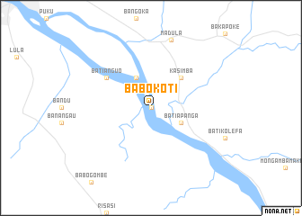 map of Babokoti