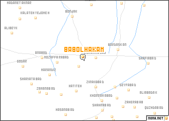 map of Bāb ol Ḩakam