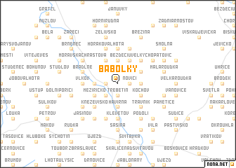 map of Babolky