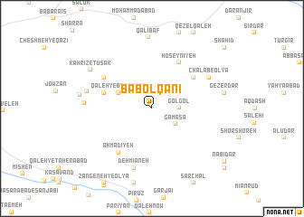 map of Bābolqānī