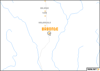 map of Babonde