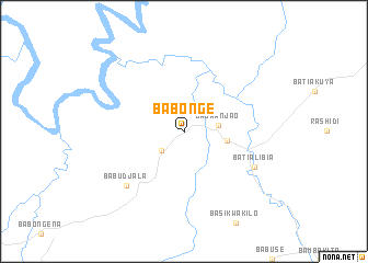 map of Babonge