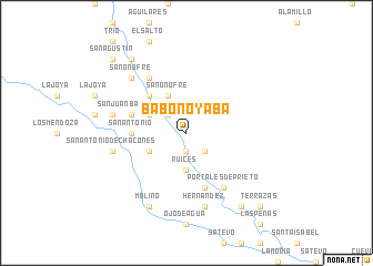 map of Babonoyaba