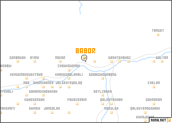 map of Bābor