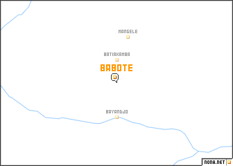 map of Babote