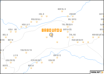 map of Babourou