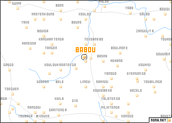 map of Babou