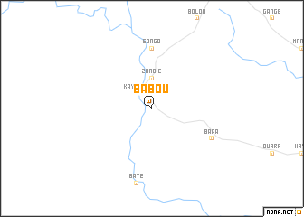 map of Babou