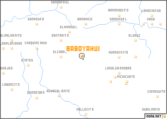 map of Baboyahui