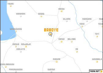 map of Baboye