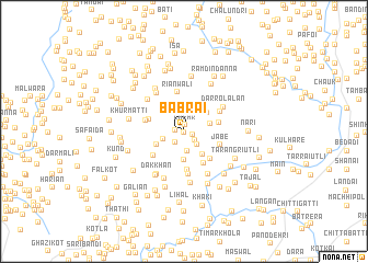 map of Bābrai