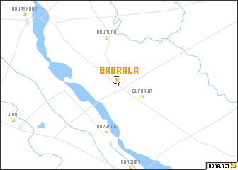 map of Babrāla
