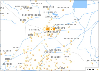 map of Bābra