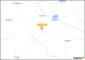 map of Bābra