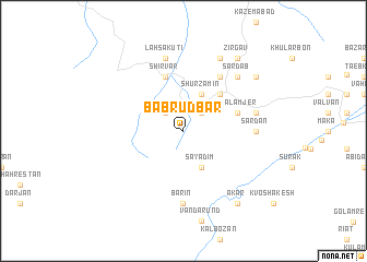 map of Bāb Rūdbār