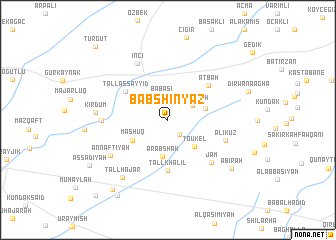 map of Bāb Shinyāz