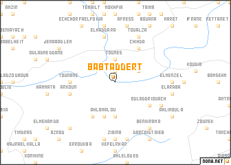 map of Bab Taddert