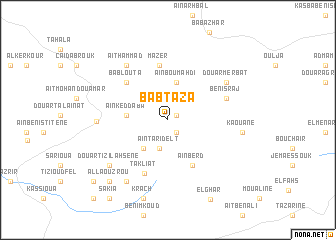 map of Bab Taza